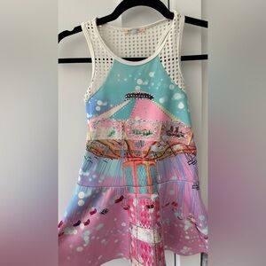 Baby Sara White Textured Dress